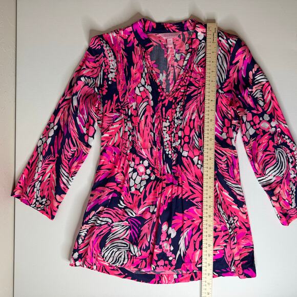 Lilly‎ Pulitzer Womens Sarasota Tunic in A Jungle In Here Sz XXS Vacation Preppy - Picture 9 of 11